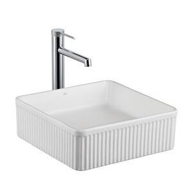 Lena E-W1003MB Beyaz Tezgahüstü Lavabo