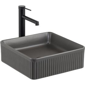 Lena E-W1003MF Mat Füme Tezgah Üstü Lavabo