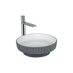 Lena E-W1501MGB Mat Gri Beyaz Tezgah Üstü Lavabo