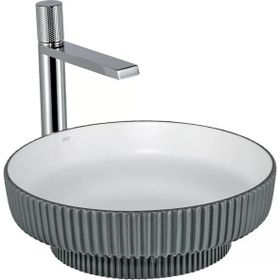 Lena E-W1501MGB Mat Gri Beyaz Tezgah Üstü Lavabo