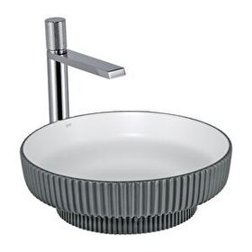 Lena E-W1501MGB Mat Gri Beyaz Tezgah Üstü Lavabo