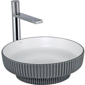 Lena E-W1501MGB Mat Gri Beyaz Tezgah Üstü Lavabo
