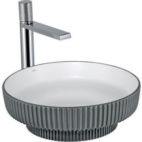 Lena E-W1501MGB Mat Gri Beyaz Tezgah Üstü Lavabo