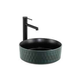 Lena E-W5001YS Mat Yeşil Siyah Tezgah Üstü Lavabo