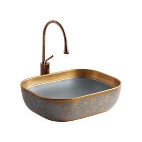 Lena EH-4290MGR Tezgah Üstü Porselen Lavabo