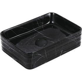 Lena EH-4450M5 Siyah Tezgah Üstü Porselen Lavabo