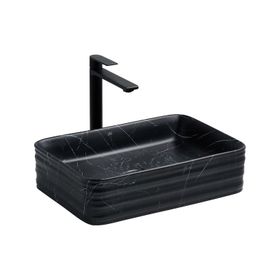 Lena EH-4450M5 Siyah Tezgah Üstü Porselen Lavabo