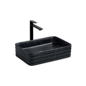 Lena EH-4450M5 Siyah Tezgah Üstü Porselen Lavabo