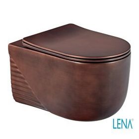 Lena ET-H5110C Bordo Kapak Dahil Asma Klozet