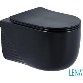Lena ET-H5110MS Mat Siyah Kapak Dahil Asma Klozet