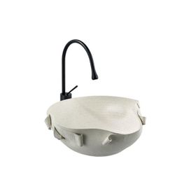 Lena EY-9102 Mat Beyaz Tezgahüstü Lavabo
