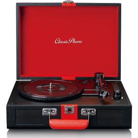 Lenco Classic Phono TT-110BKRD Siyah Hoparlörlü Bluetoothlu Retro Pikap