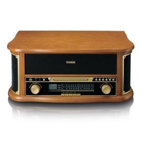 Lenco Classic TCD-2551 Retro Phono Bluetooth USB Radyo CD Kaset Ahşap Plak Çalar Pikap