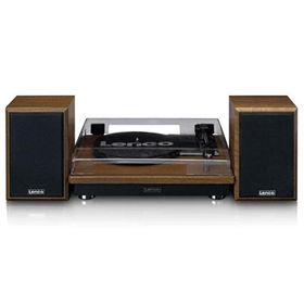 Lenco Ls-100Wd Harici Hoparlörlü Bluetoothlu Ahşap Pikap