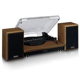 Lenco Ls-100Wd Harici Hoparlörlü Bluetoothlu Ahşap Pikap