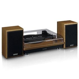 Lenco Ls-100Wd Harici Hoparlörlü Bluetoothlu Ahşap Pikap