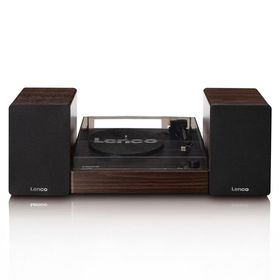 Lenco LS-200 Ahşap Harici Hoparlörlü Bluetooth Pikap