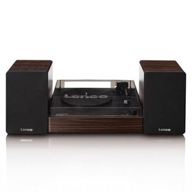 Lenco LS-200 Ahşap Harici Hoparlörlü Bluetooth Pikap