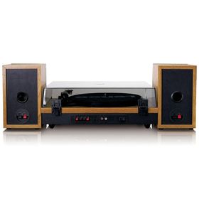 Lenco LS-300 Ahşap Harici Hoparlörlü Bluetooth Pikap