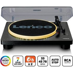 Lenco LS-50 Siyah Bilgisayar Kodlamalı Hoparlörlü Işıklı Pikap