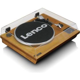 Lenco LS-55 Siyah Ahşap Hoparlörlü Bluetoothlu USB'li MP3E Kayıt Özellikli Plak Çalar Pikap