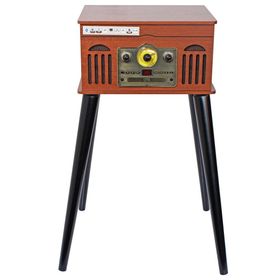 Lenco TCD-2600 Ayaklı Ahşap Dahili Hoparlörü FM Radyo CD Player ve Bluetooth Pikap