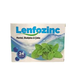 Lenfozinc Mentol Okaliptus Çinko İçeren 24 Pastil