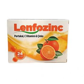 Lenfozinc Portakal C Vitamini Çinko İçeren 24 Pastil
