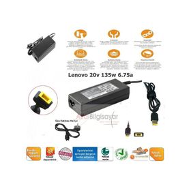 Lenovo 4X20E50568 4X20E50564 4X20E50567 135w Uyumlu Laptop Adaptör