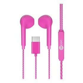 Lenovo EH104C-PR Lecoo Stereo Type-C Pembe Kulak İçi Mikrofonlu Kulaklık