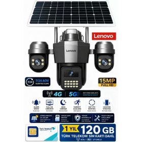 Lenovo G4W19 360° 4K 9 MP 4G Sim Kart Destekli Dış Mekan Güvenlik Kamerası