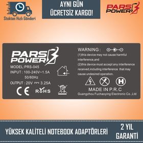 Lenovo Ideapad 310-15IKB 510-15IKB Uyumlu Notebook Adaptör