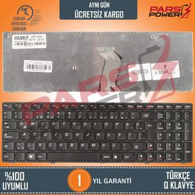 Lenovo Ideapad B570 B570A B570E B570G Notebook TR Siyah Uyumlu Klavye
