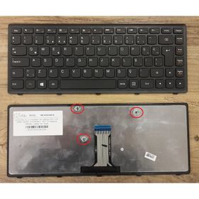 Lenovo Ideapad Flex 14 20308 Notebook TR Siyah Uyumlu Klavye