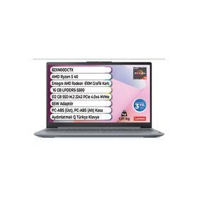 Lenovo IdeaPad Slim 3 14AMN8 82XN00DCTX Ryzen 5 40 16GB RAM 512GB SSD FreeDOS 14 inç Laptop