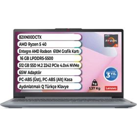 Lenovo IdeaPad Slim 3 14AMN8 82XN00DCTX Ryzen 5 40 16GB RAM 512GB SSD FreeDOS 14 inç Laptop