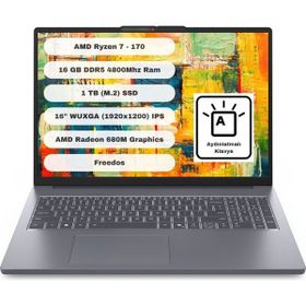 Lenovo IdeaPad Slim 3 16ARP10 83K80084TR Ryzen 7 170 16GB RAM 1TB SSD FreeDOS 16 inç Laptop