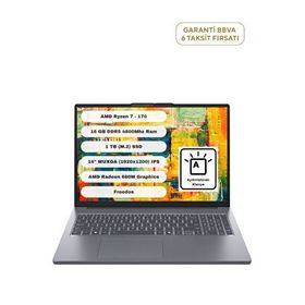 Lenovo IdeaPad Slim 3 16ARP10 83K80084TR Ryzen 7 170 16GB RAM 1TB SSD FreeDOS 16 inç Laptop