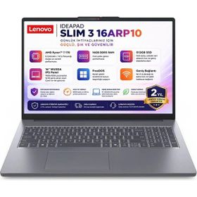 Lenovo IdeaPad Slim 3 16ARP10 83K80085TR Ryzen 7 170 16 GB RAM 512 GB SSD FreeDOS 16 inç Laptop