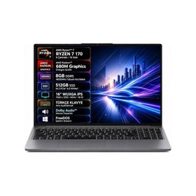 Lenovo IdeaPad Slim 3 16ARP10 83K800DKTR Ryzen 7 170 8GB RAM 512GB SSD FreeDOS 16 inç Laptop
