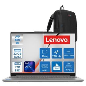 Lenovo Ideapad Slim 5 16IMH10 83V70057TR Ultra 9 185H 32GB RAM 1TB SSD FreeDOS 16 inç Laptop