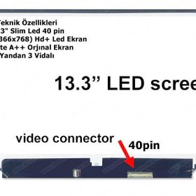 Lenovo Ideapad V370 Uyumlu Notebook Ekran
