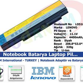 Lenovo ideaPad Y510 Y510N Y510P Uyumlu Notebook Batarya