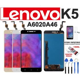 Lenovo K5 Plus A6020A46 Dokunmatik Siyah Çıtalı Lcd Ekran