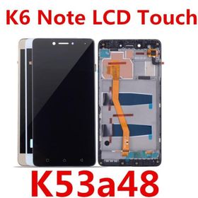 Lenovo K53A48 K6 Note Dokunmatik Siyah Çıtalı Servis Lcd Ekran