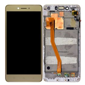 Lenovo K53A48 K6 Note Dokunmatik Siyah Çıtalı Servis Lcd Ekran