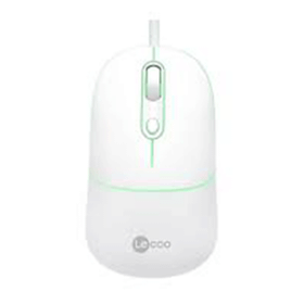 Lenovo Lecoo MS110 RGB Sessiz Tuşlu Kablolu Beyaz Optik Mouse