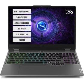 Lenovo LOQ 15IAX9 83GS00PDTR-05 i5-12600HX 24GB RAM 512GB SSD RTX 3050 FreeDOS 15.6 inç Oyun Bilgisayarı