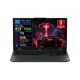 Lenovo LOQ 15IPH11 83SL001ATR Ultra 7 356H 16GB RAM 1TB SSD RTX 5060 FreeDOS 15.3 inç Gaming Laptop