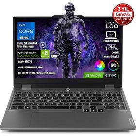 Lenovo LOQ 15IRX10 83JE00JQTR i7-13650HX 16GB RAM 1TB SSD RTX 5060 FreeDOS 15.6 inç Oyun Bilgisayarı